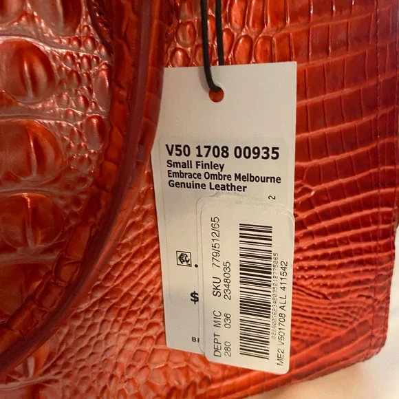 Brahmin Embrace Small Finley Embossed Satchel - Picture 3 of 5